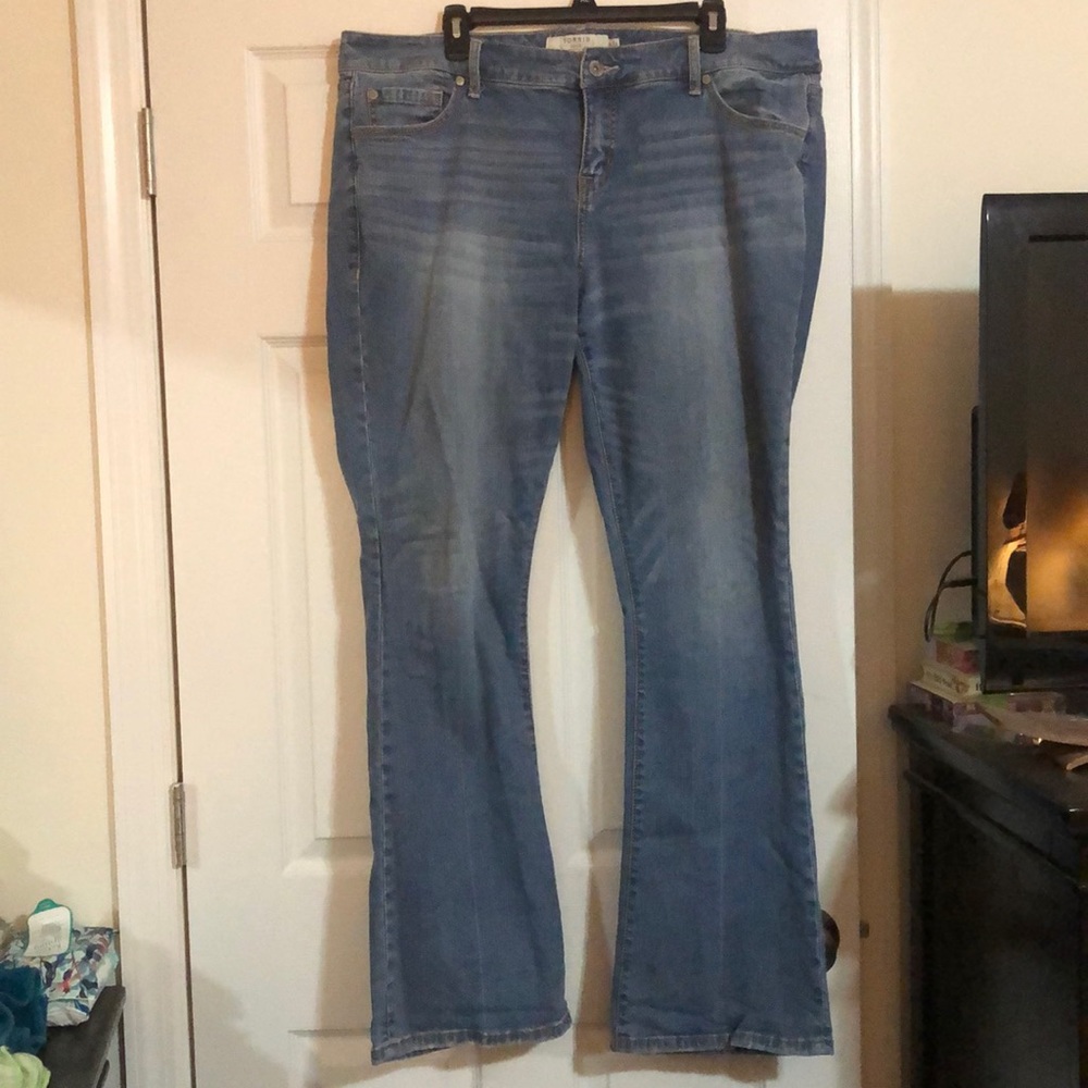 Torrid slim boot cut jeans average length